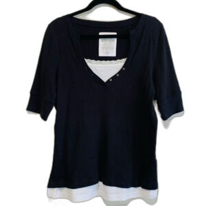 Energie Cute Tee Y2K layered look tee size 1x (junior)